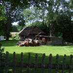 vissershuisje in het natuur park